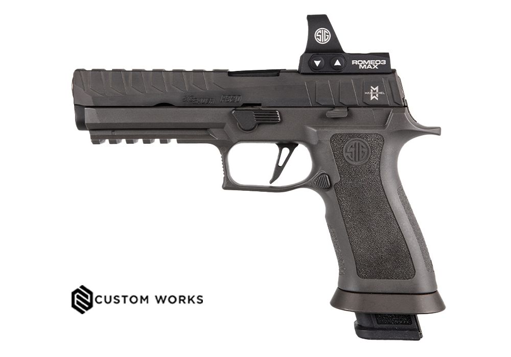 dSIG SAUER P320 X-FULL M.OD. 9MM PISTOL MAX MICHEL SIGNATURE SERIES, O.R.,COMP, 3-10RD MAGS